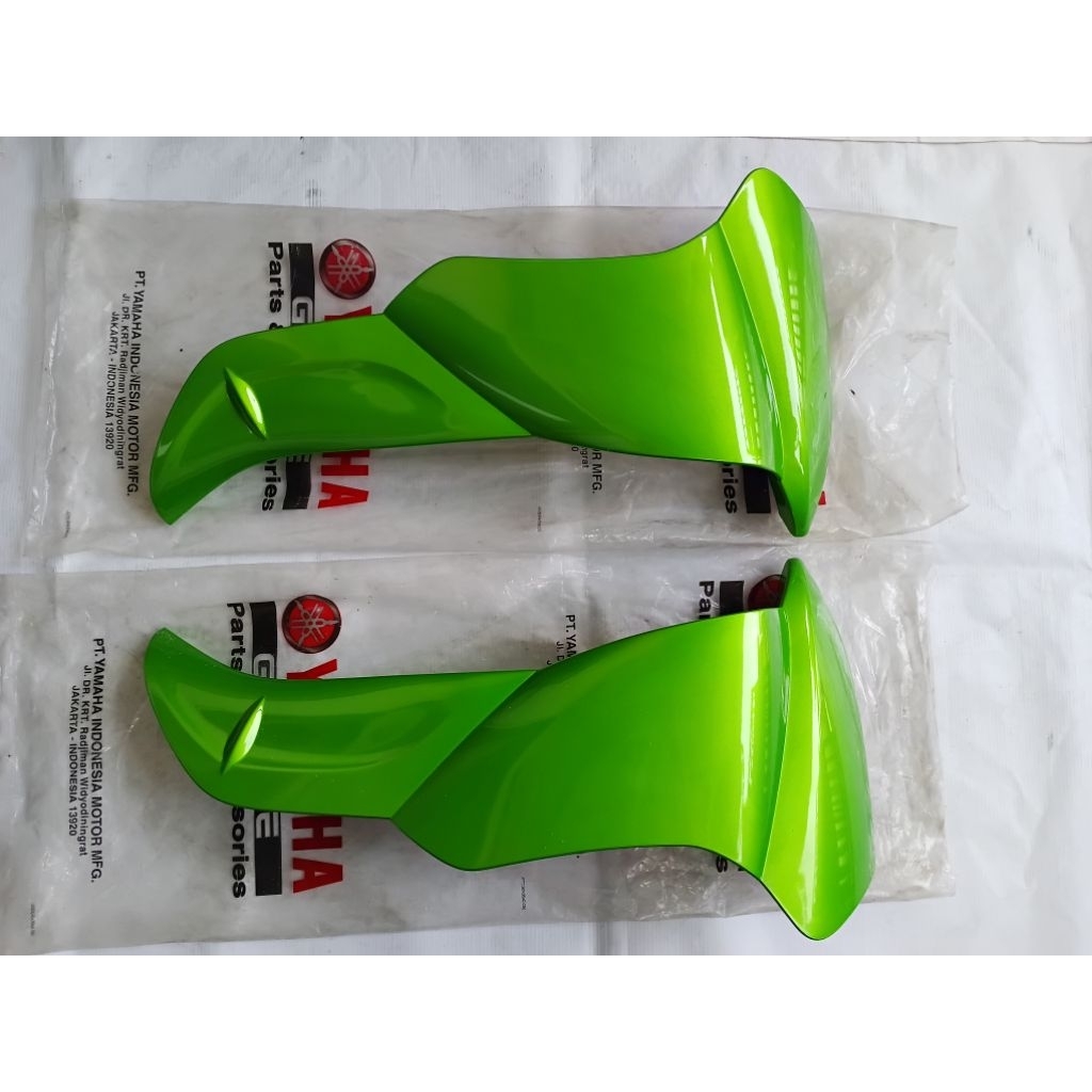 Legshield Sayap Luar Yamaha JUPITER Z BURHAN Hijau Original baru YGP
