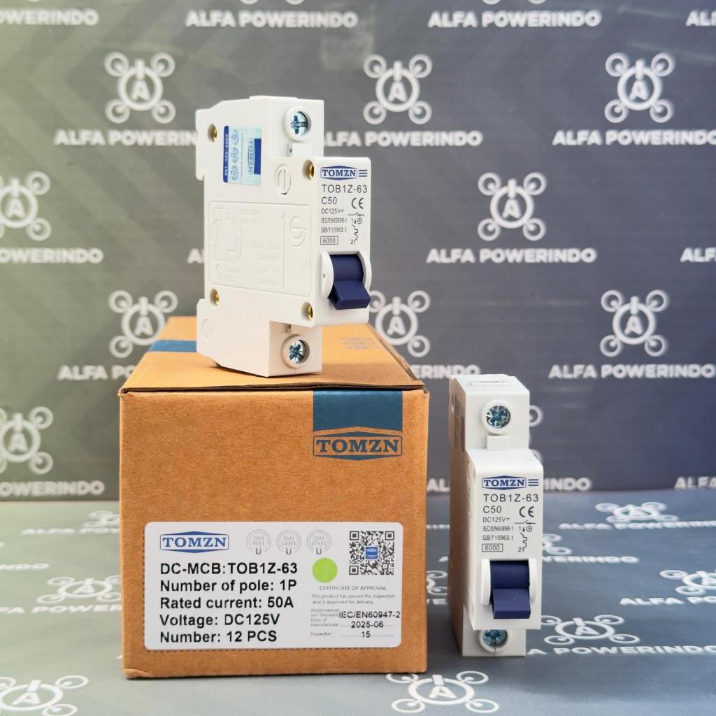 TOMZN 1P DC 125V MCB 50A - TOMZN15