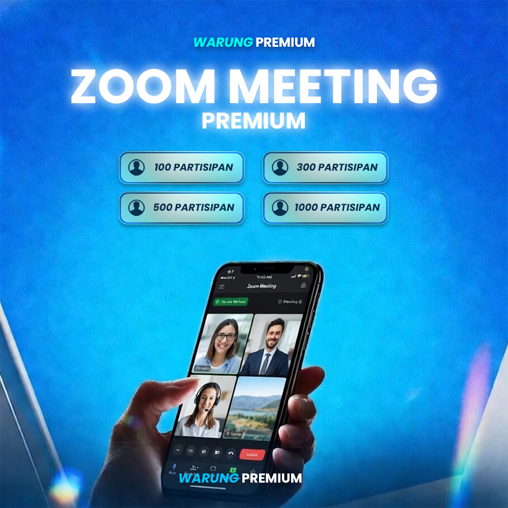 Layanan Upgrade Membership Zoom Meeting | Pro 1 Bulan | Kapasitas Hingga 1000 Partisipan | Aman