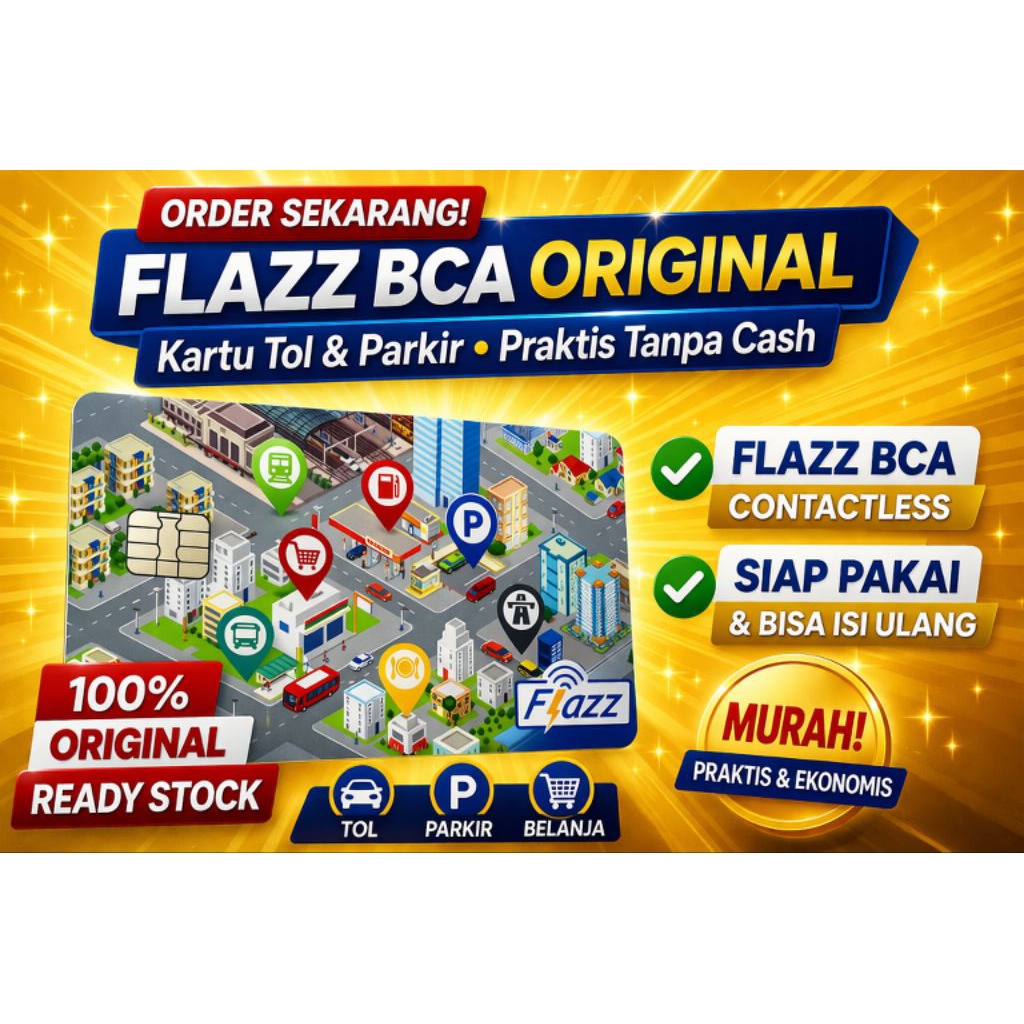 Flazz BCA gen 2 / Kartu flazz BCA gen 2 / Etoll Flazz Gen 2 Multifungsi