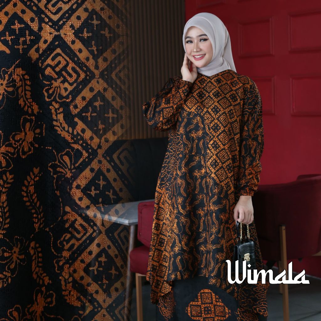 Wimala | Set Tunik Batik Sutra Premium