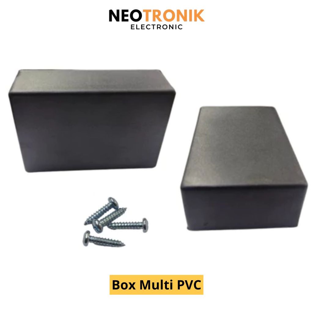Box Kotak Hitam Elektronik DIY Box Multi Serbaguna PVC