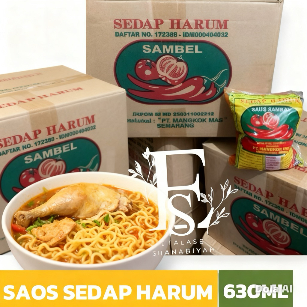 Saos mangkok Sedap Harum 630ml-Sambal-Saos Bakso-Saos BakMie-Saos Mie Ayam- Legend- READY