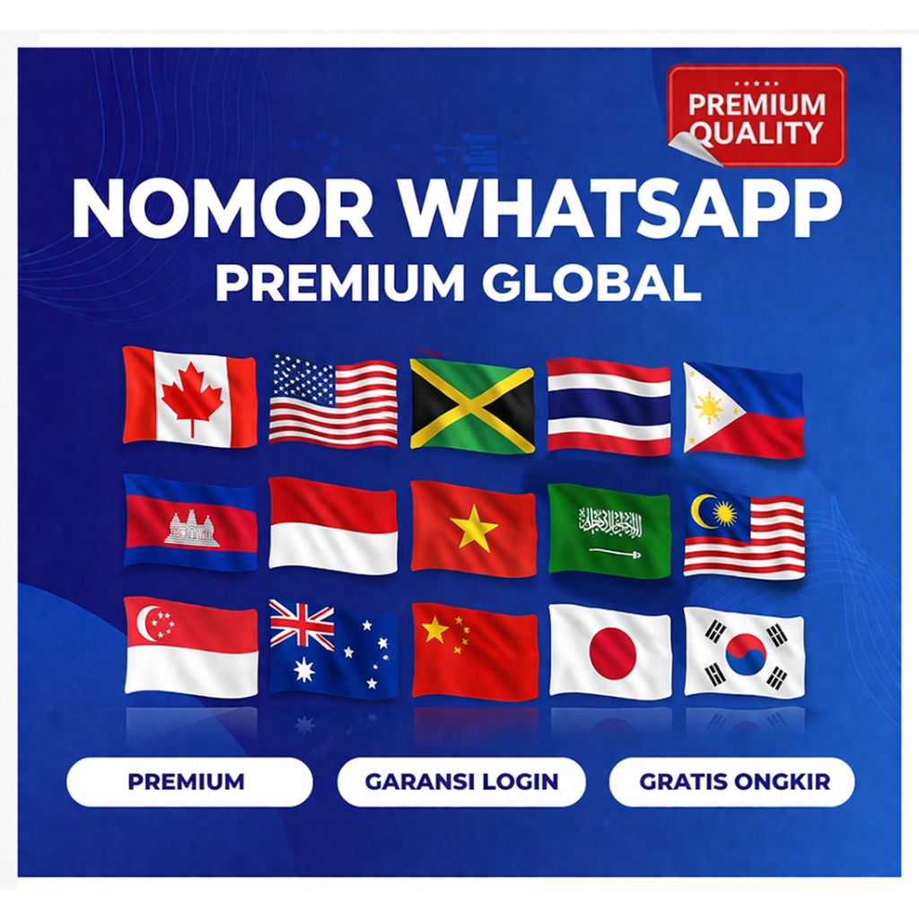NOMOR WHATSAPP LUAR NEGERI SIAP PAKAI AMAN BERGARANSI