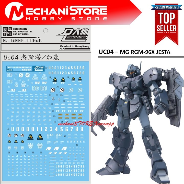 Water Decal UC04 - MG Jesta by DL MODEL