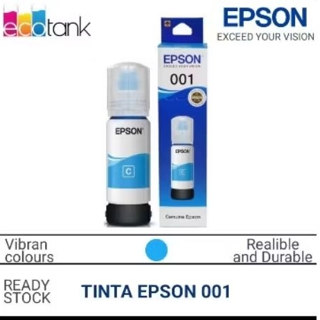 tinta printer Epson 001cyan original L4150