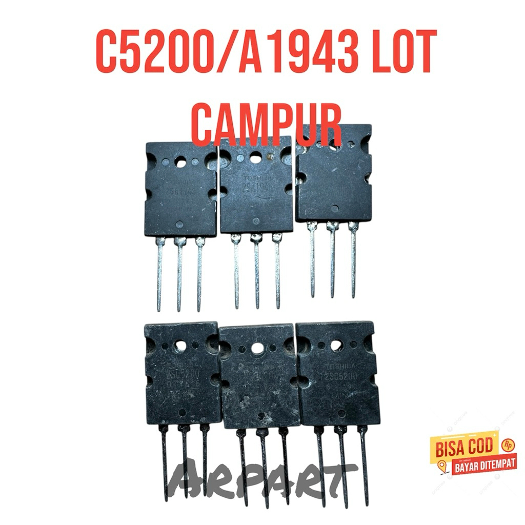 transistor 2SA1943 2SC5200 cabutan import LOT campur A dan C