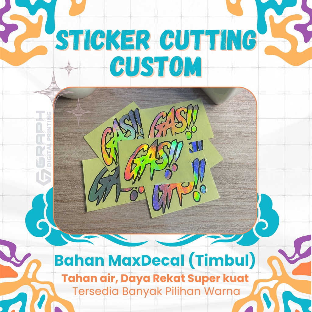 Cutting Stiker Custom | Cutting stiker Nama Custom | Cutting Stiker Logo Custom