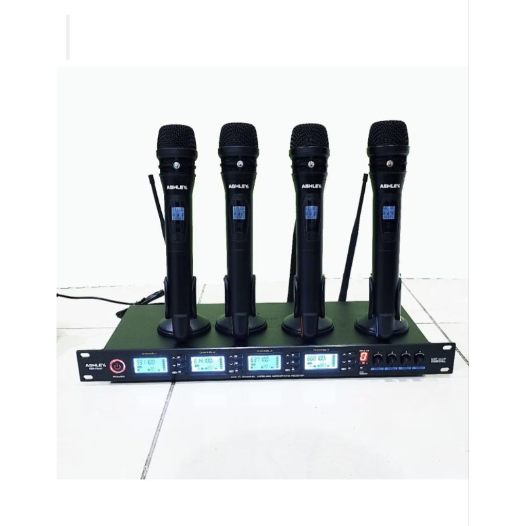 Mic wireless ashley mc four isi 4 mic bekas second murah.