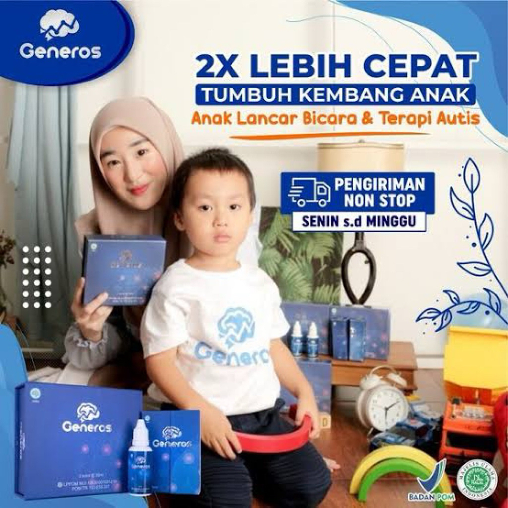 Generos - Suplemen Vitamin Otak Anak 1 Box (2Botol) 30ml
