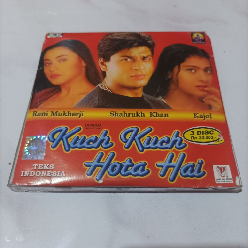 Original VCD 3 Disc Film India Kuch Kuch Hota Hai Movie