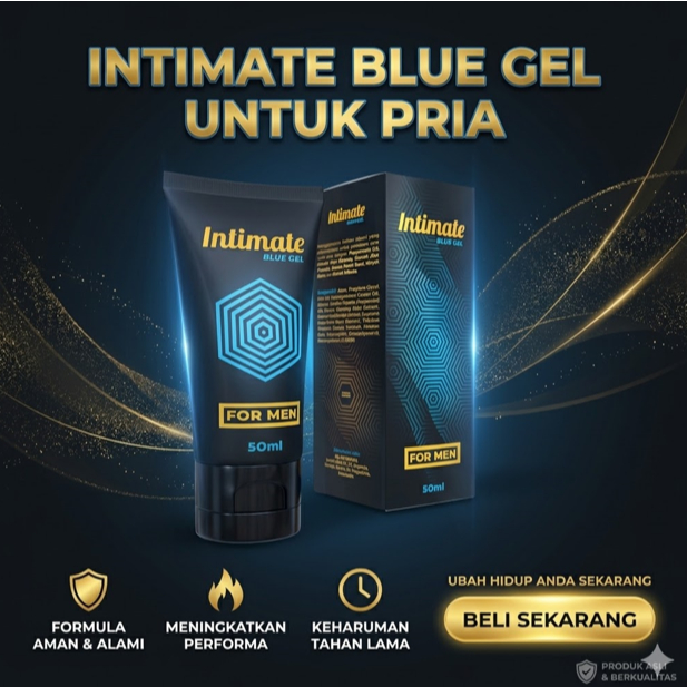 Intimate Gel Blue Pembesar Mr P Terbaik Paling Ampuh Permanen Original BPOM
