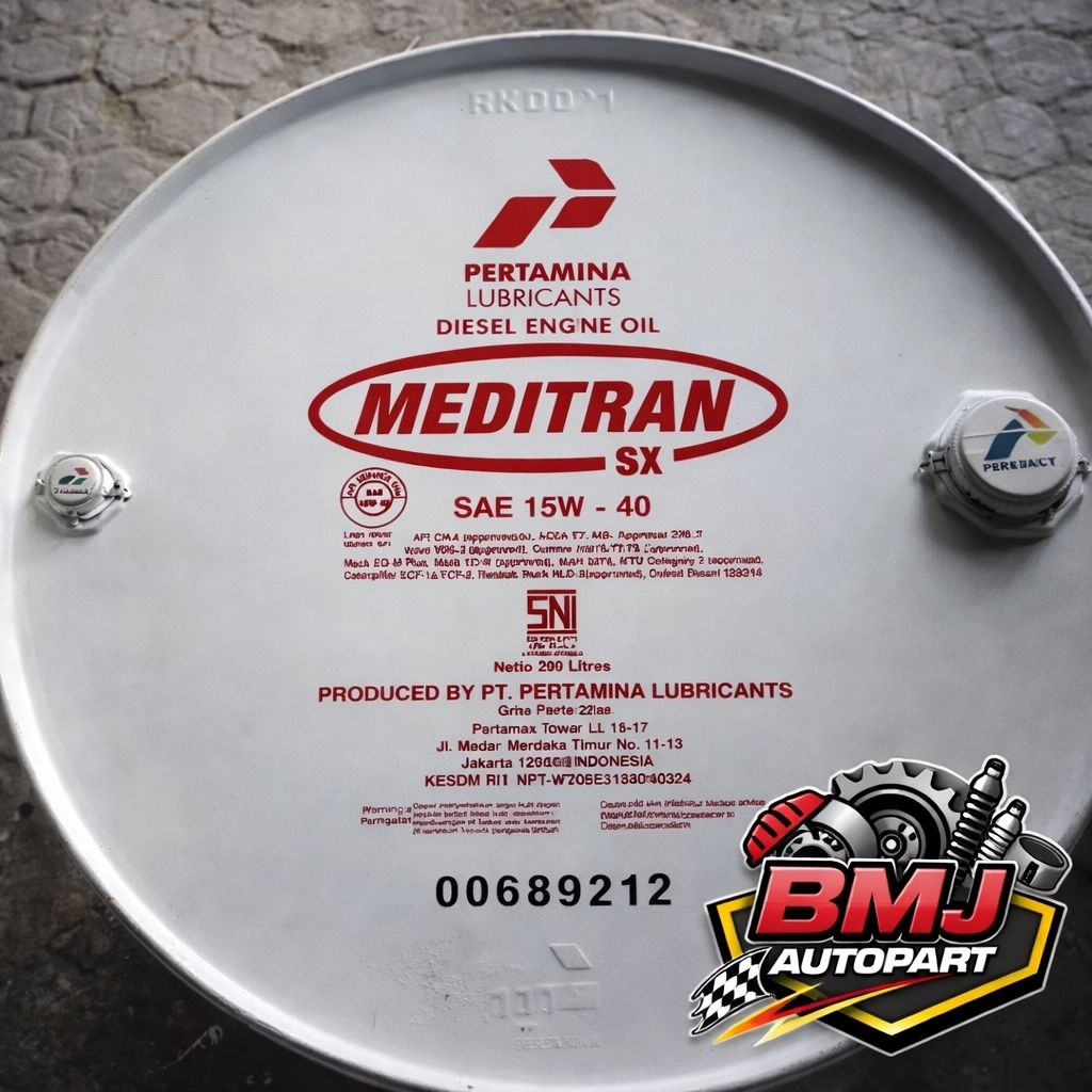 OLI DRUM MEDITRAN SX SAE 15W-40 Perdrum 209Liter / MOHON BACA DESKRIPSI