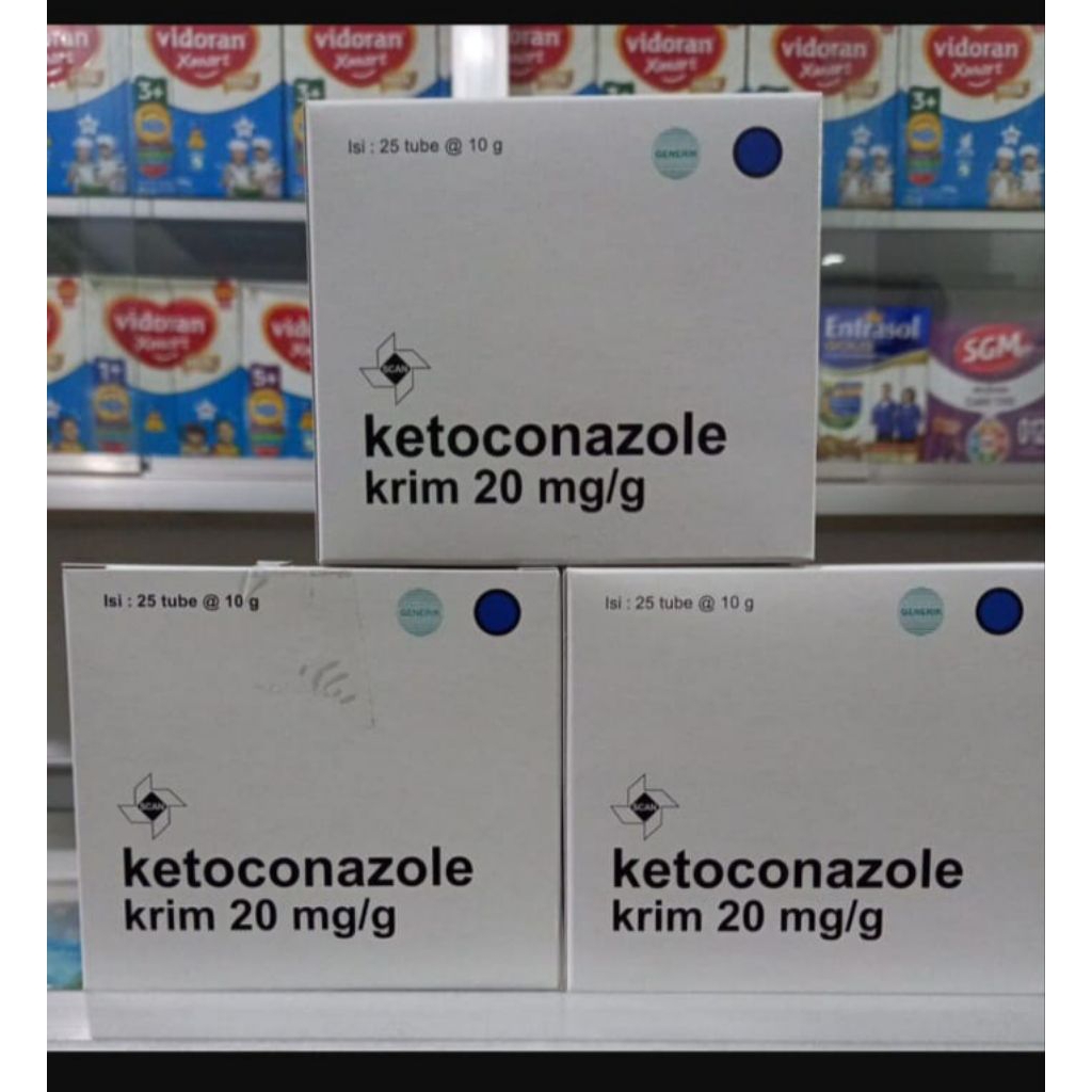 KETOCONAZOLE CREAM BOX ISI 25 TUBE SCAN TEMPO