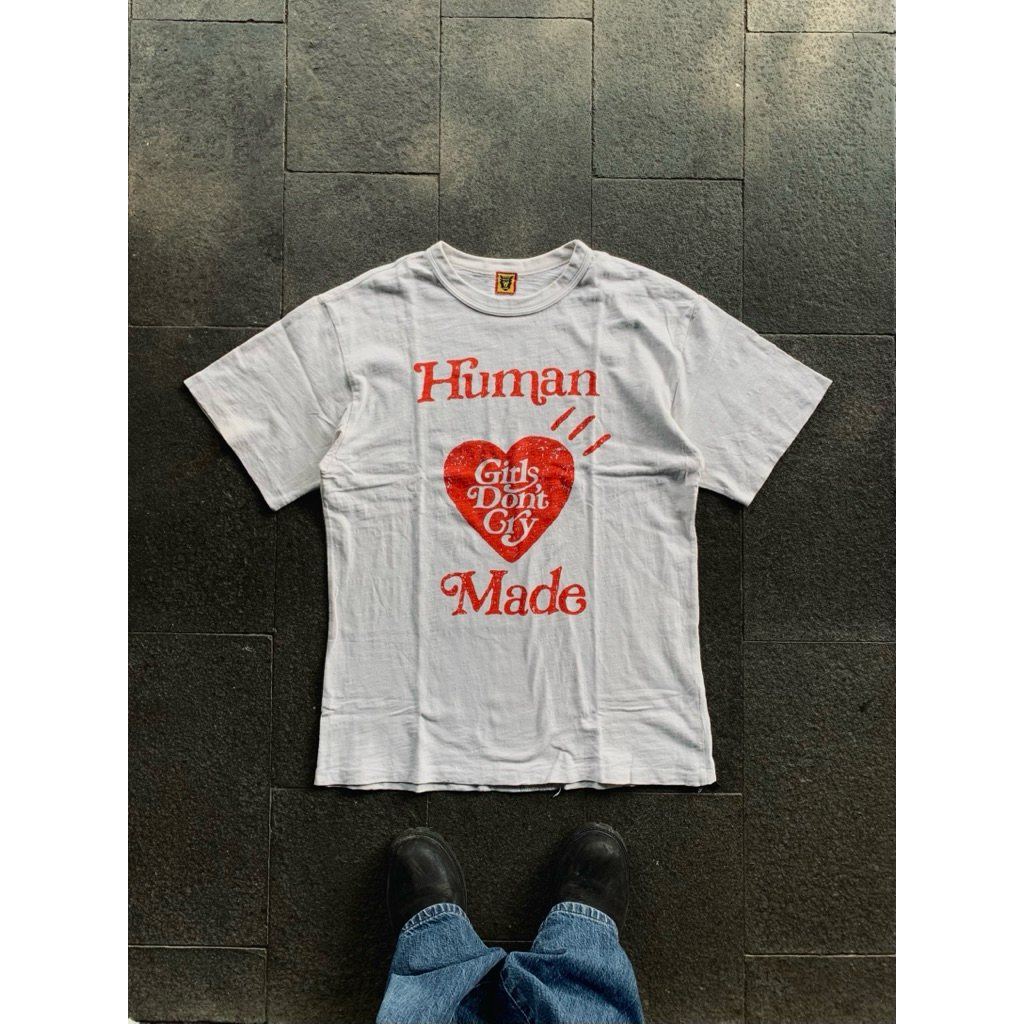 HUMAN MADE GIRLS DONT CRY WHITE TEE