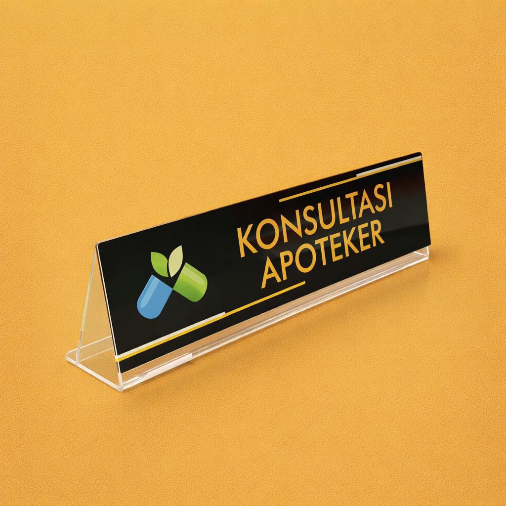Akrilik Meja Lipat Variasi Konsultasi Apoteker | Akrilik Meja Untuk Apoteker