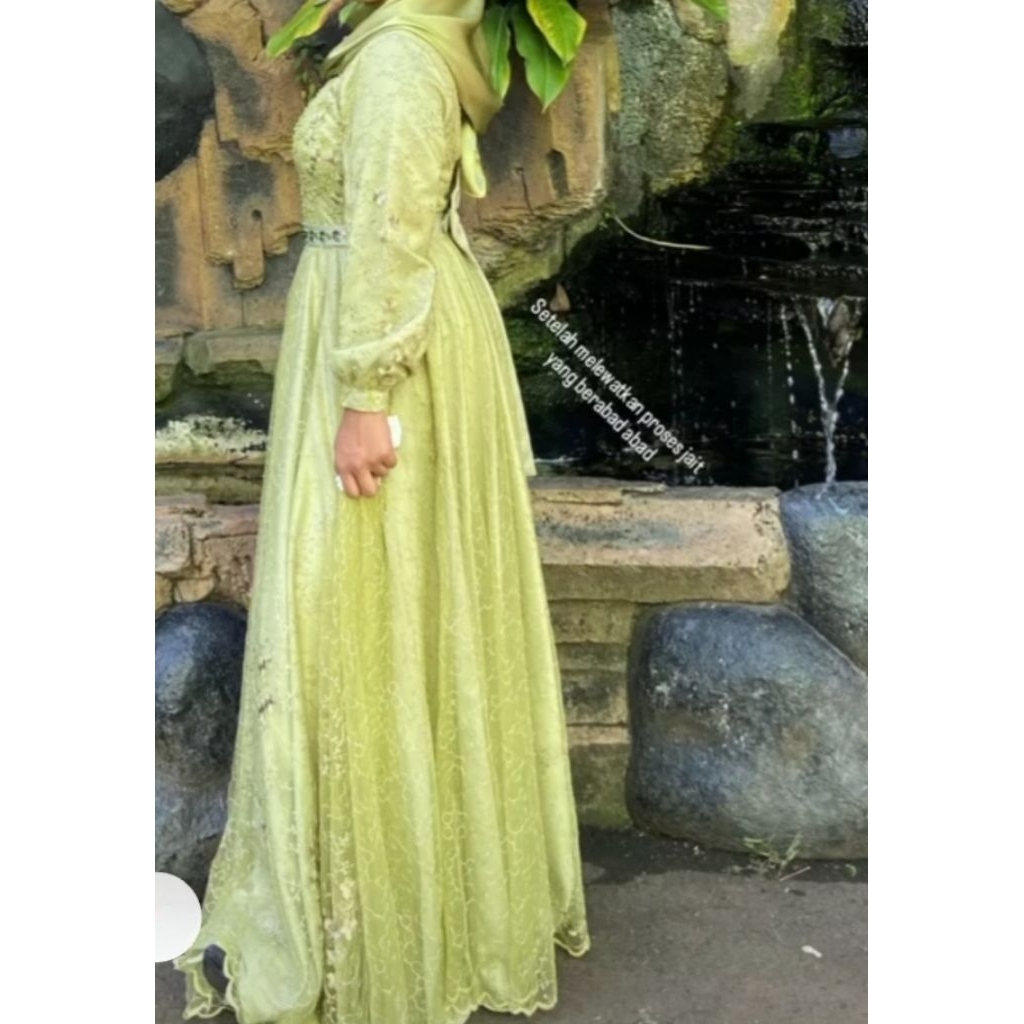 PROMO_Gaun pengantin hijau sage