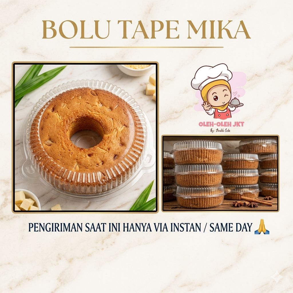 Bolu Tape Mika / Bolu Tape Double Cola / Bolu Tape Homemade