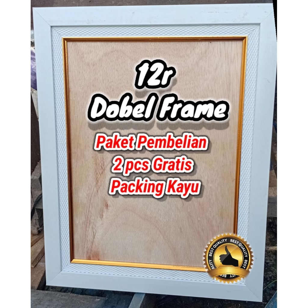 Frame 12 R Dobel Frame Motif Minimalis / Bingkai 12r 30x40cm / Figura 12r 30x40cm