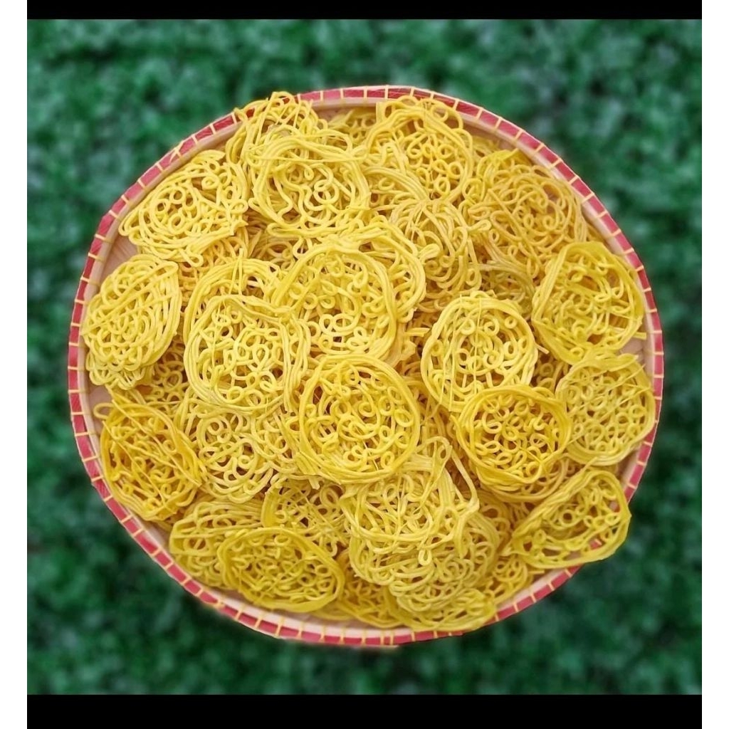 Kerupuk Mie mentah kuning Khas Bandung Renyah Gurih