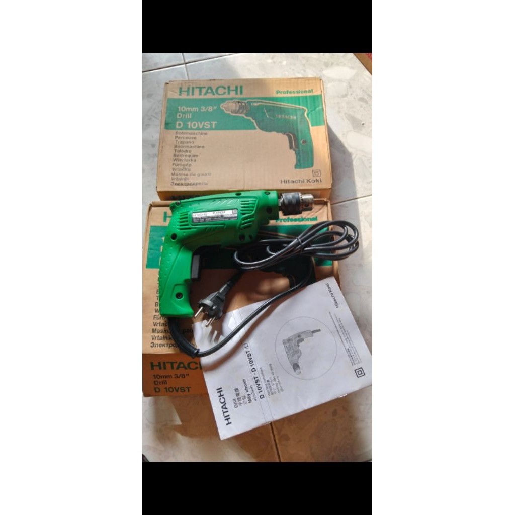 Mesin Bor Tangan Listrik Hitachi 10mm D10VST Hitachi