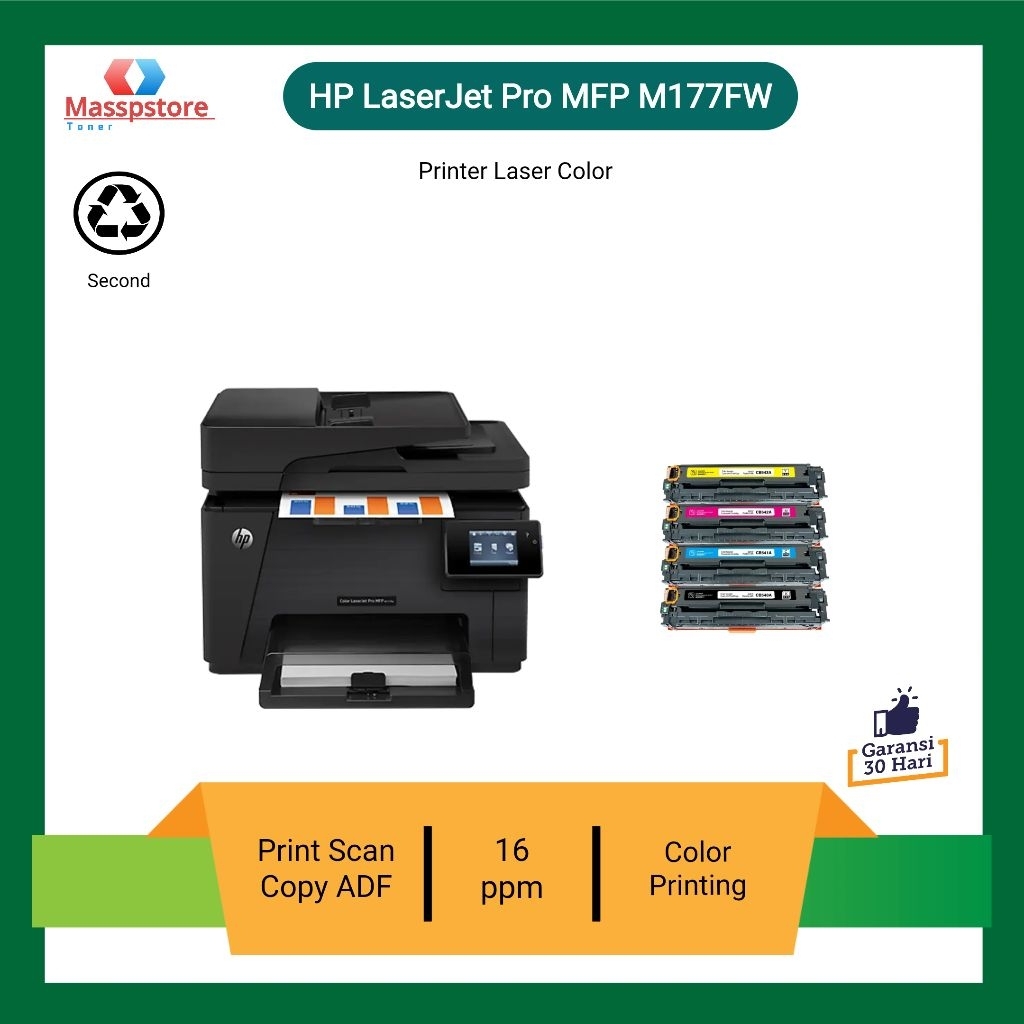 Mesin foto copy Hp Laserjet Pro M177fw Color siap pakai