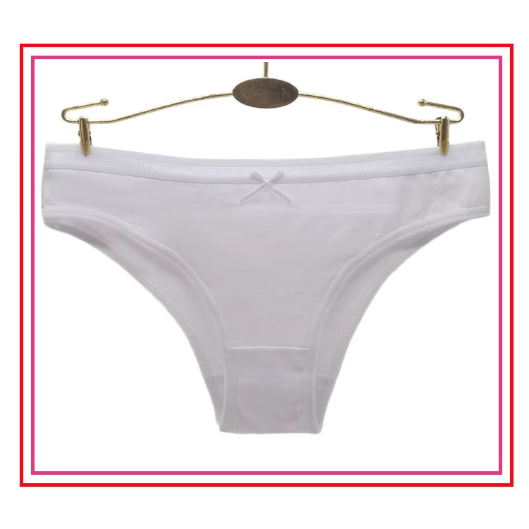 CELANA DALAM WANITA - CD PREMIUM 95% KATUN LEMBUT WARNA PUTIH 89655PUT