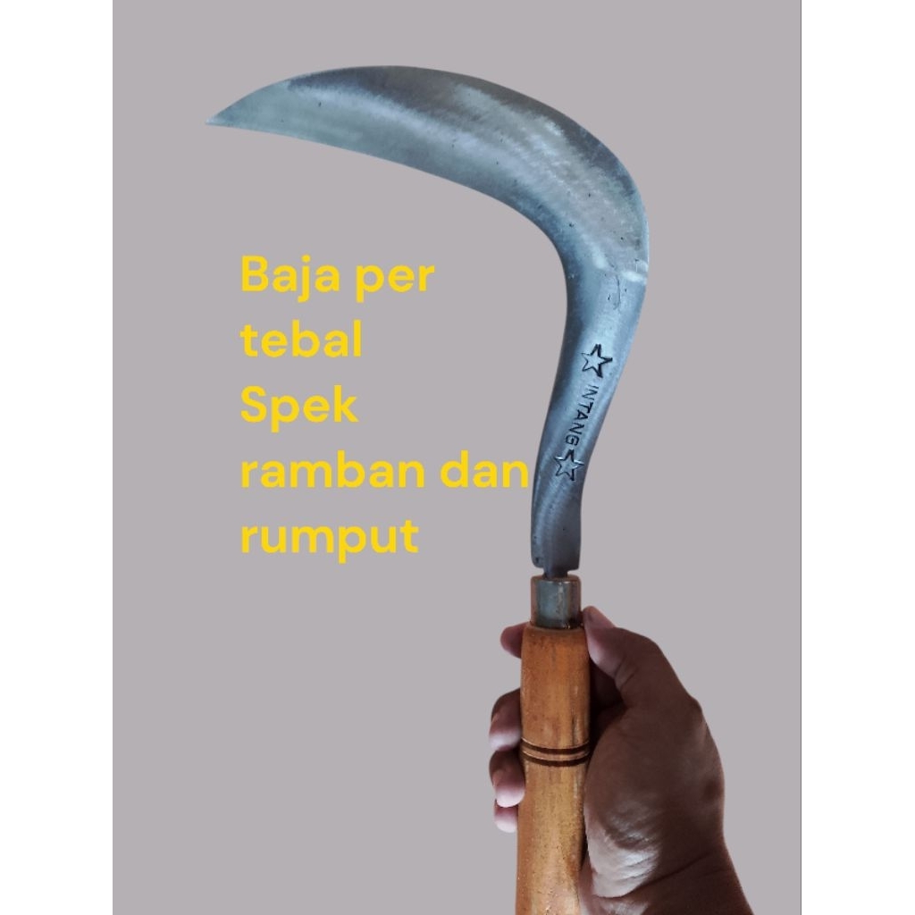 Sabit Rumput dan Rambanan Cap lintang Putih Tajam Baja Per