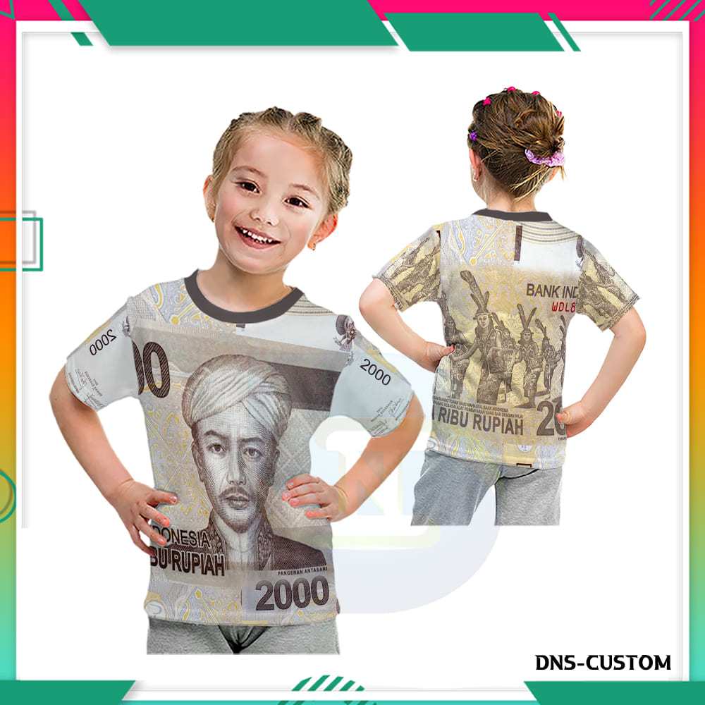 Kaos Anak Terbaru Uang Seratus Ribu New Kekinian