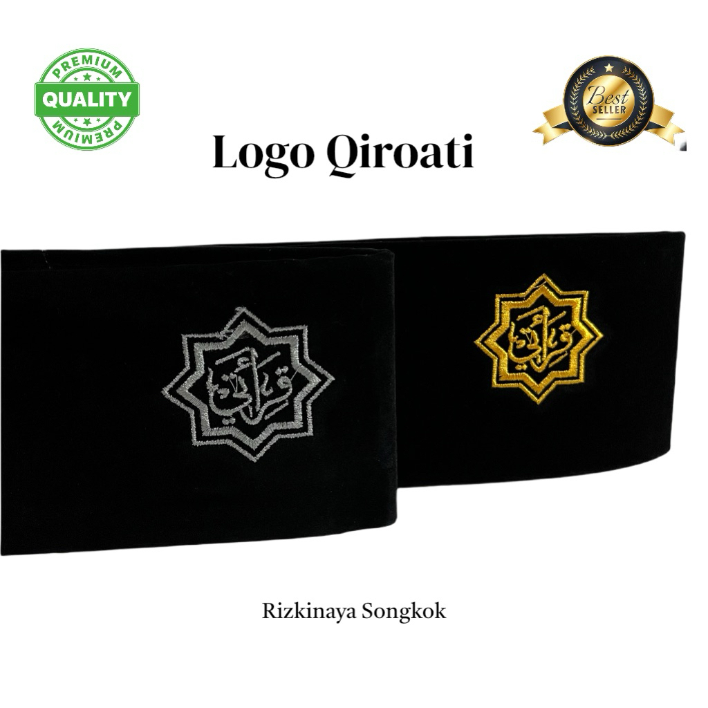 PROMO PECI KOPIAH SONGKOK Logo Bordir Qiroati Bahan Bludru Pria Dewasa/Anak