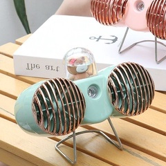 Nano Spray Dengan 2 Kipas Pendingin Penyegar udara Portabel Mini Spray Dual Fan Rechargeable
