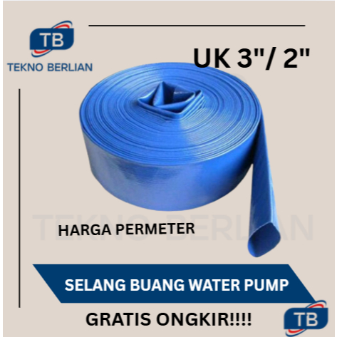 Sunny Hose 2" 3" Selang Buang Pompa Air Alkon Karet Irigasi Pompa Sawah Material Karet Elastis Kuat 