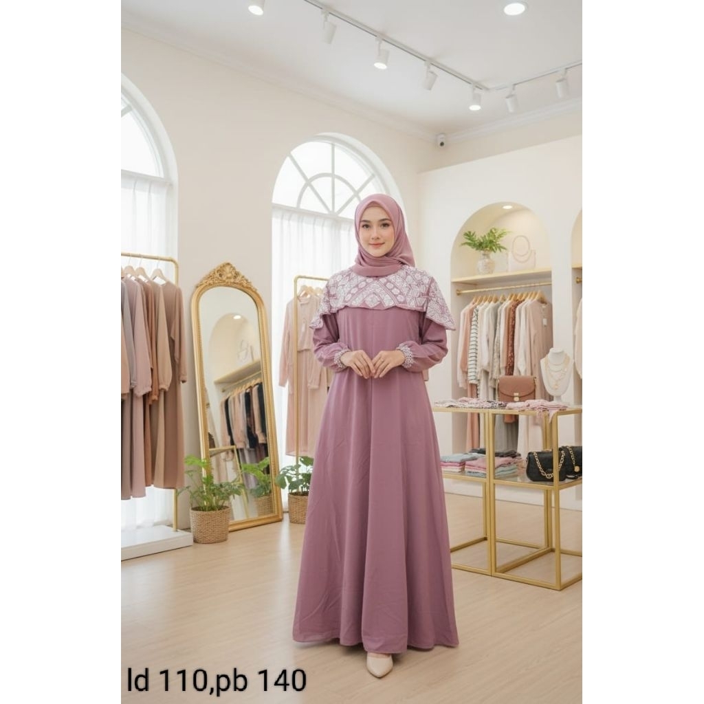 Gamis adem halus