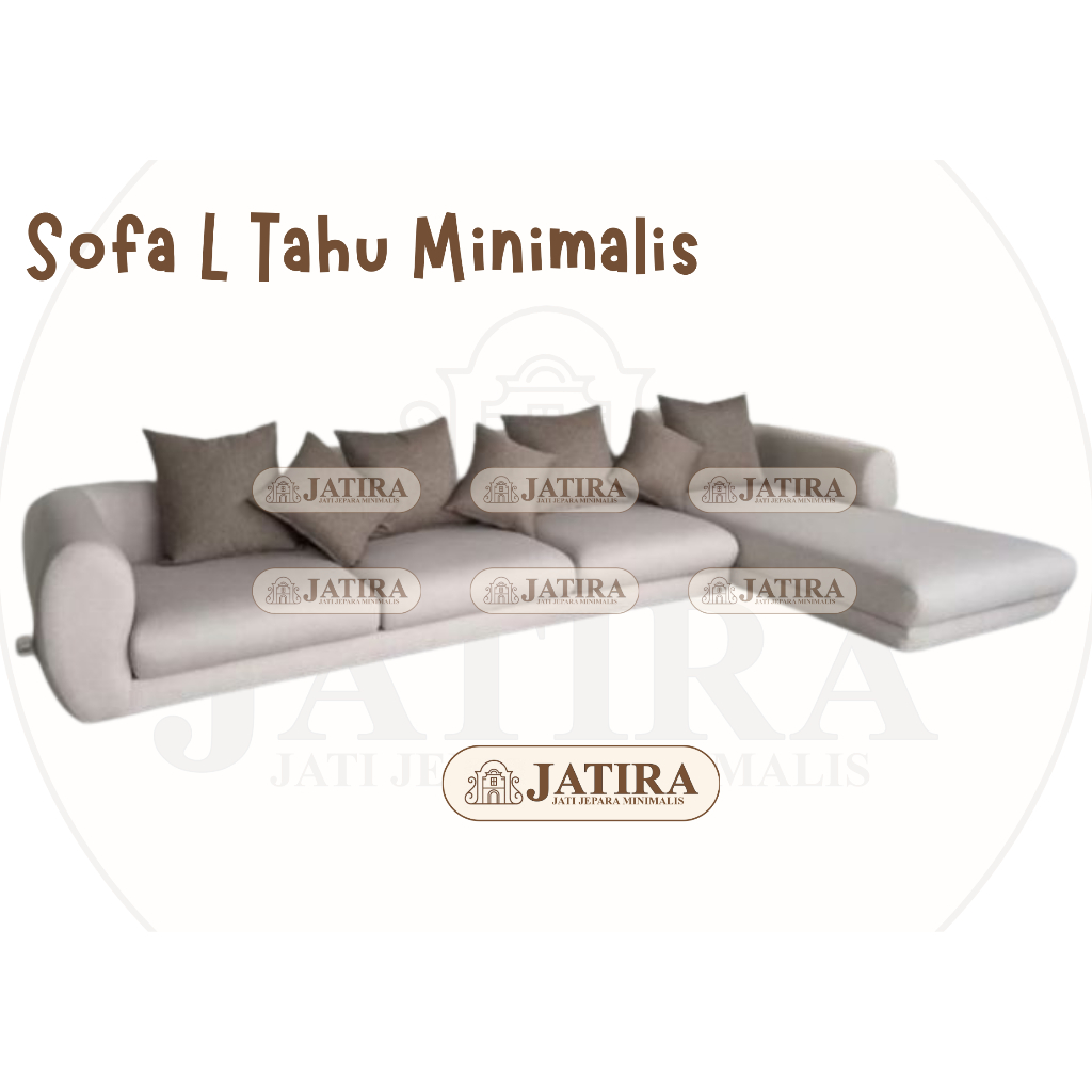 Sofa L Minimalis | Sofa L Tahu Minimalis Sekat Murah Palembang