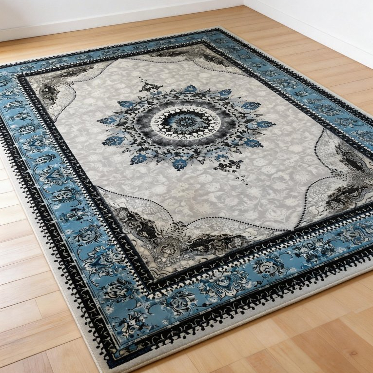 Karpet Lantai Velvet Import Anti Slip ukuran 160 x 210 cm | Bahan Polyester