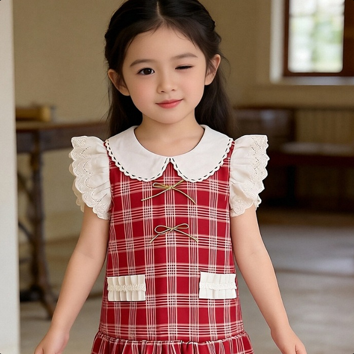 KIYOMI-- dress princess anak gaun dress korea anak BestSeller Gaun Casual Anak dress korea Bahan Ade