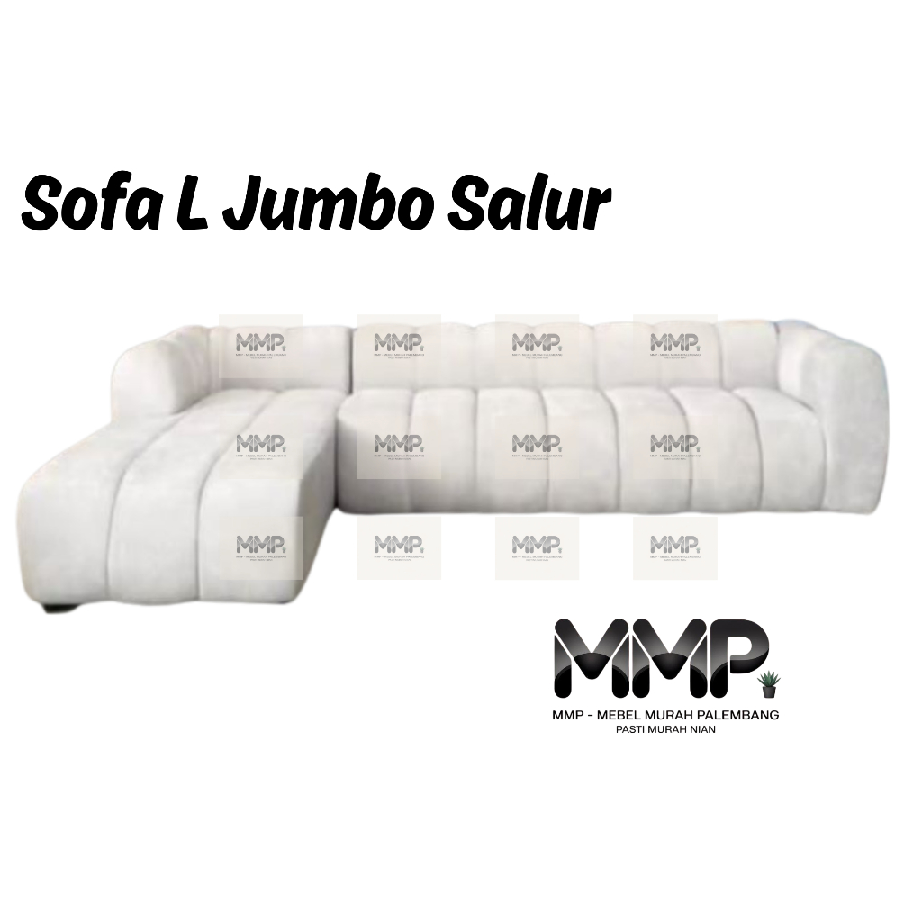 Sofa L Jumbo Salur | Sofa L Jumbo Mewah Minimalis Murah Palembang