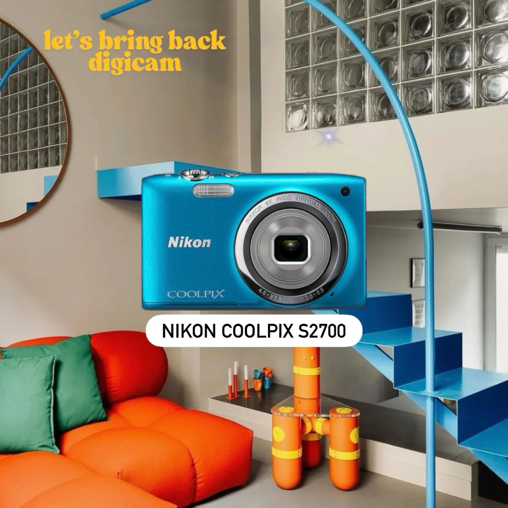 Anotherpeace Digicam Kamera Pocket Nikon Coolpix S2700 Blue Normal