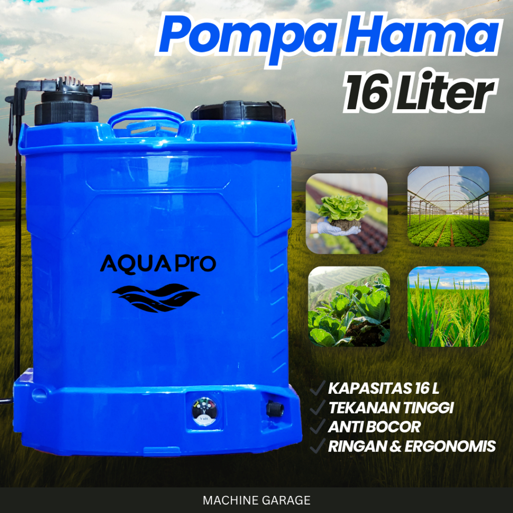 Pompa Hama 2in1 Elektrik Manual Battery Sprayer Gendong 13.8L - Alat Semprot Hama Pertanian Perkebunan Tanaman Disinfektan