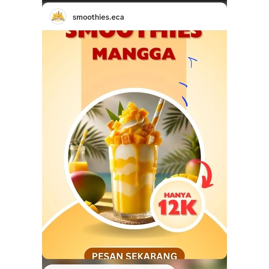 smoothies mangga