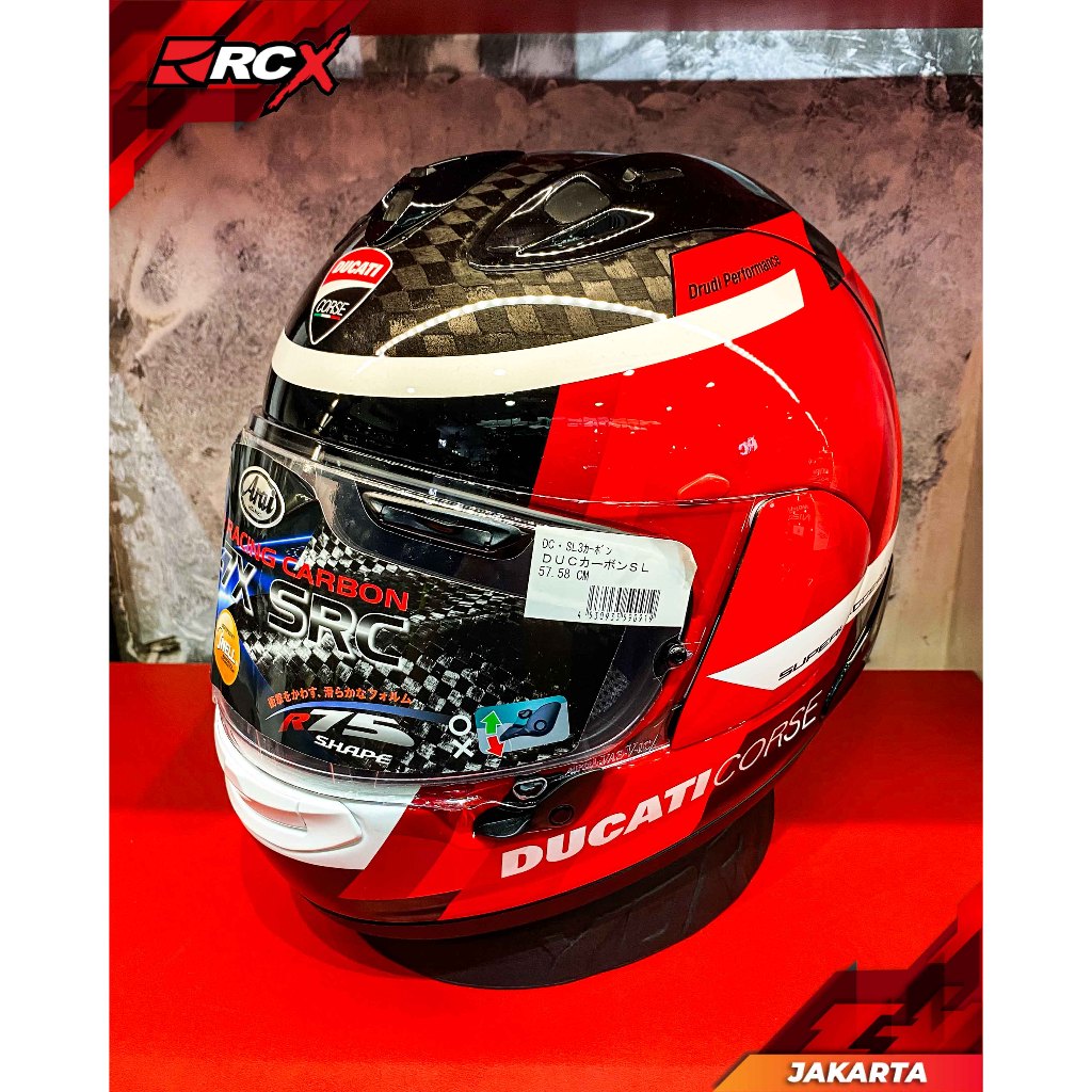HLM ARAI RX7X SRC Ducati Corse Superleggera V4  Original 2nd second bekas RCX