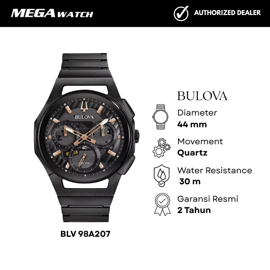 Jam Tangan BULOVA Pria Original BLV 98A207