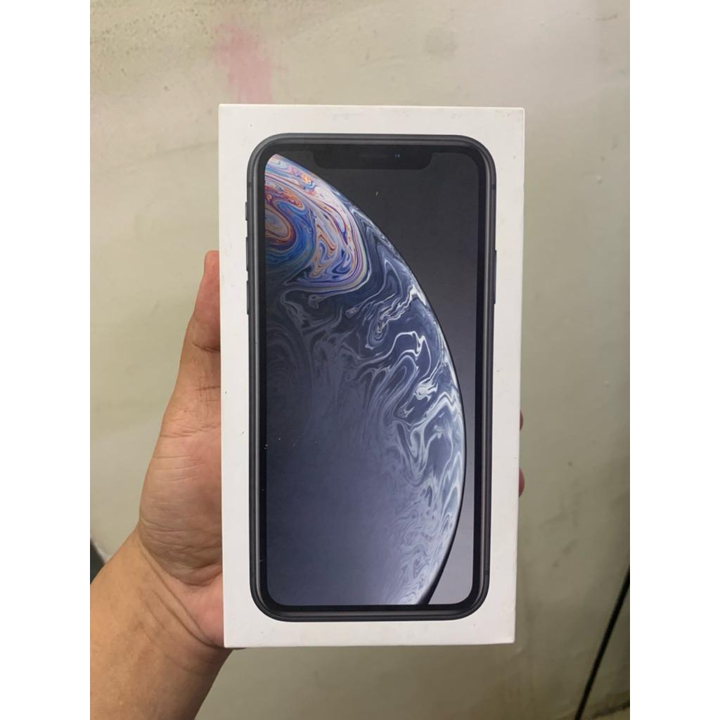 Dus/kotak hp iphone XR original/hitam ibox