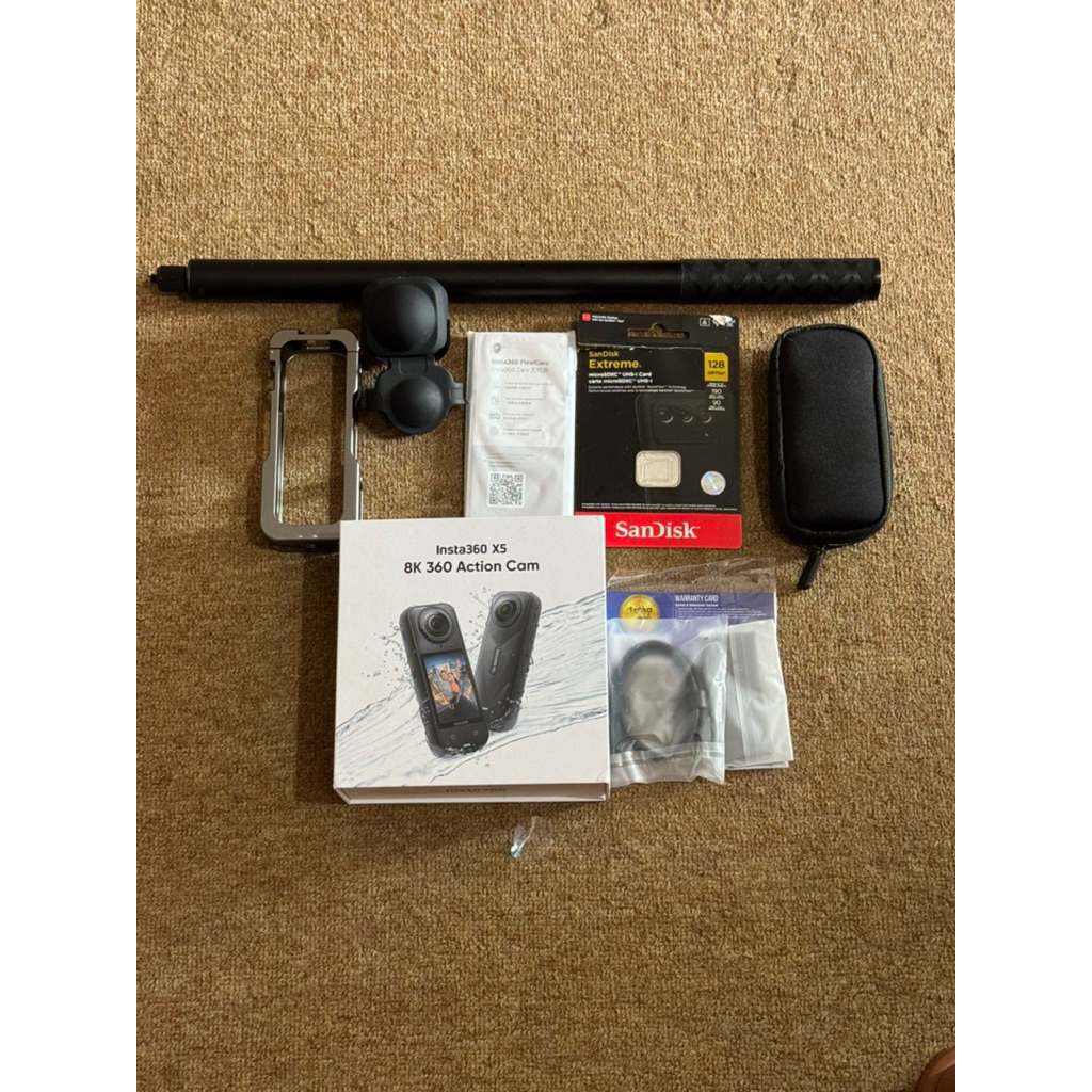 insta360 x5 second like new masih bergaransi panjang