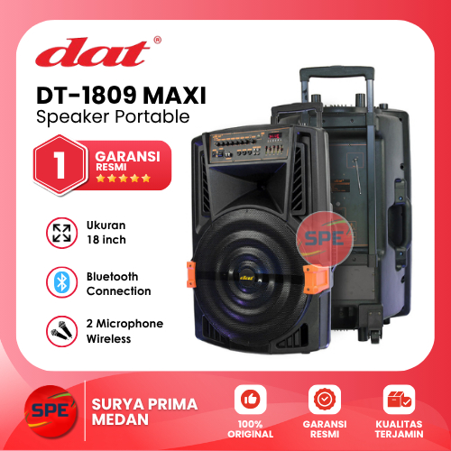 SPEAKER TROLLEY DAT UKURAN 18 INCH DT-1809 MAXI / DT1809 MAXI GARANSI RESMI (MEDAN)