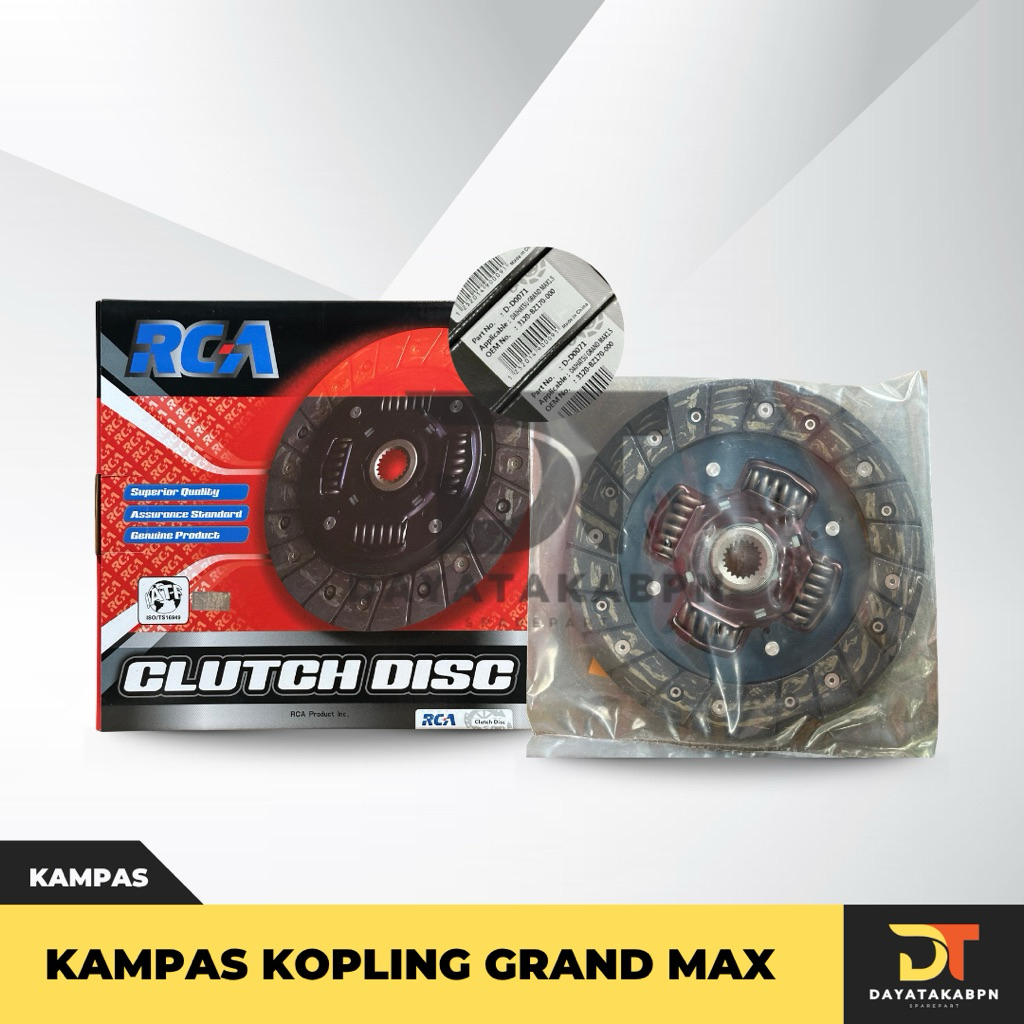 Kampas Kopling RCA Mobil Grand Max
