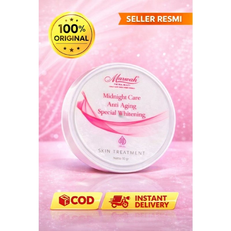 Marwah Skincare Paket Anti Aging Spesial Krim Malam Pencerah