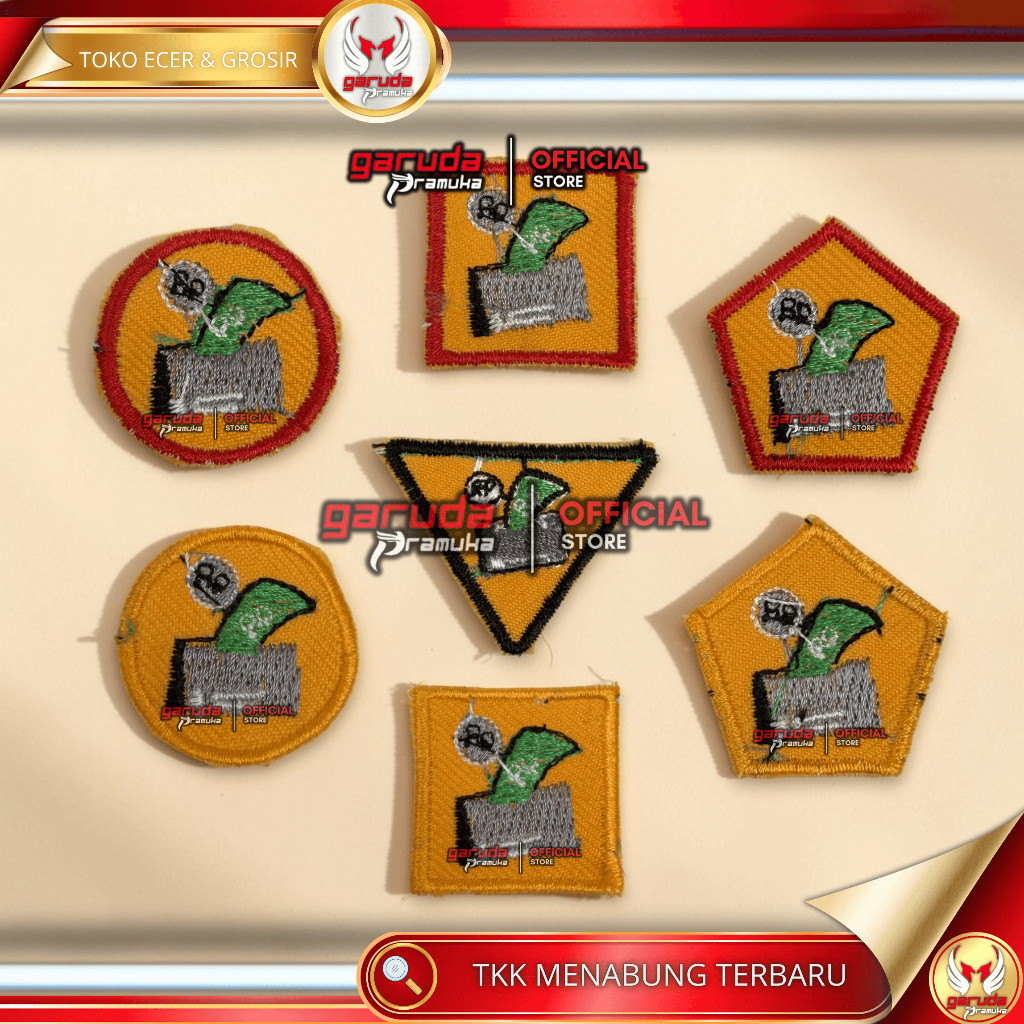 LOGO TKK WAJIB MENABUNG TERBARU siaga penggalang penegak purwa madya utama bordir