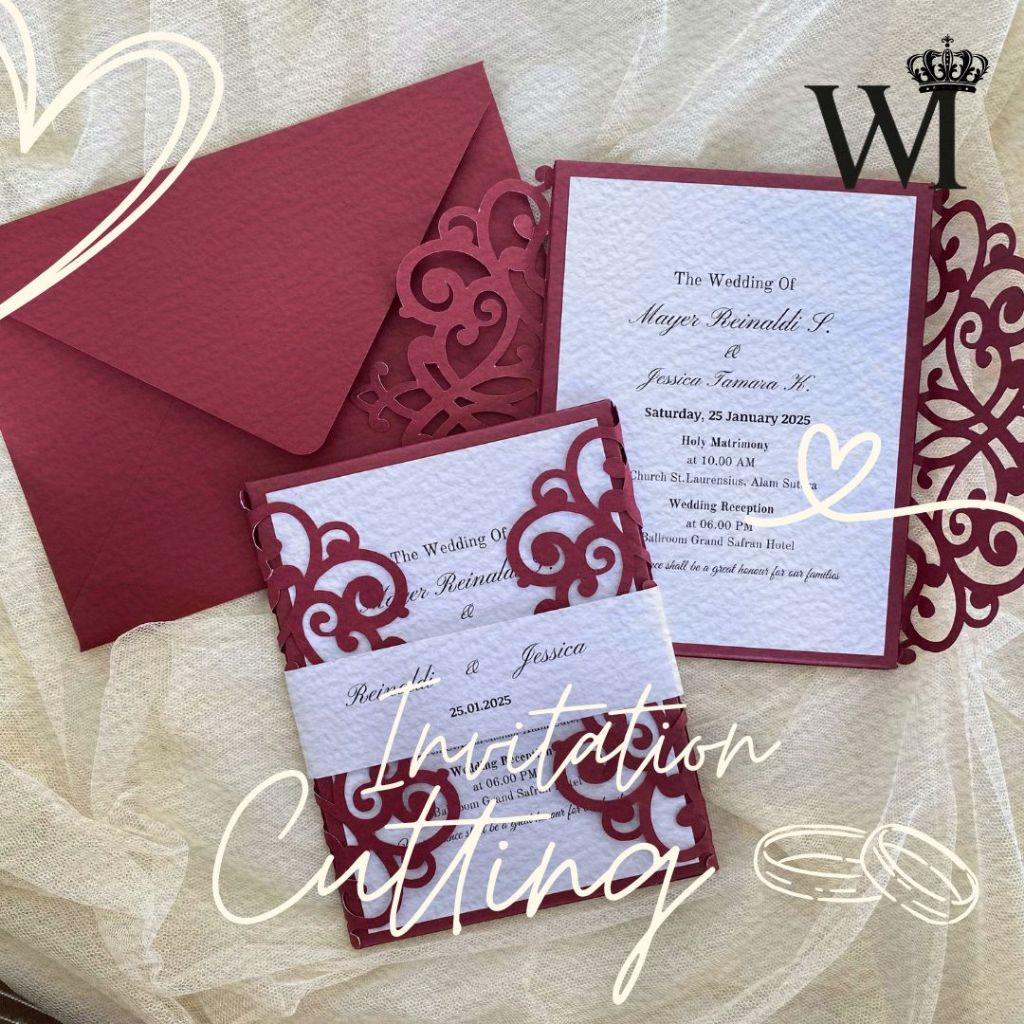 Invitation Wedding Cutting Hardcover Undangan Pernikahan HardrCover Cutting Pattern Invitation Undan