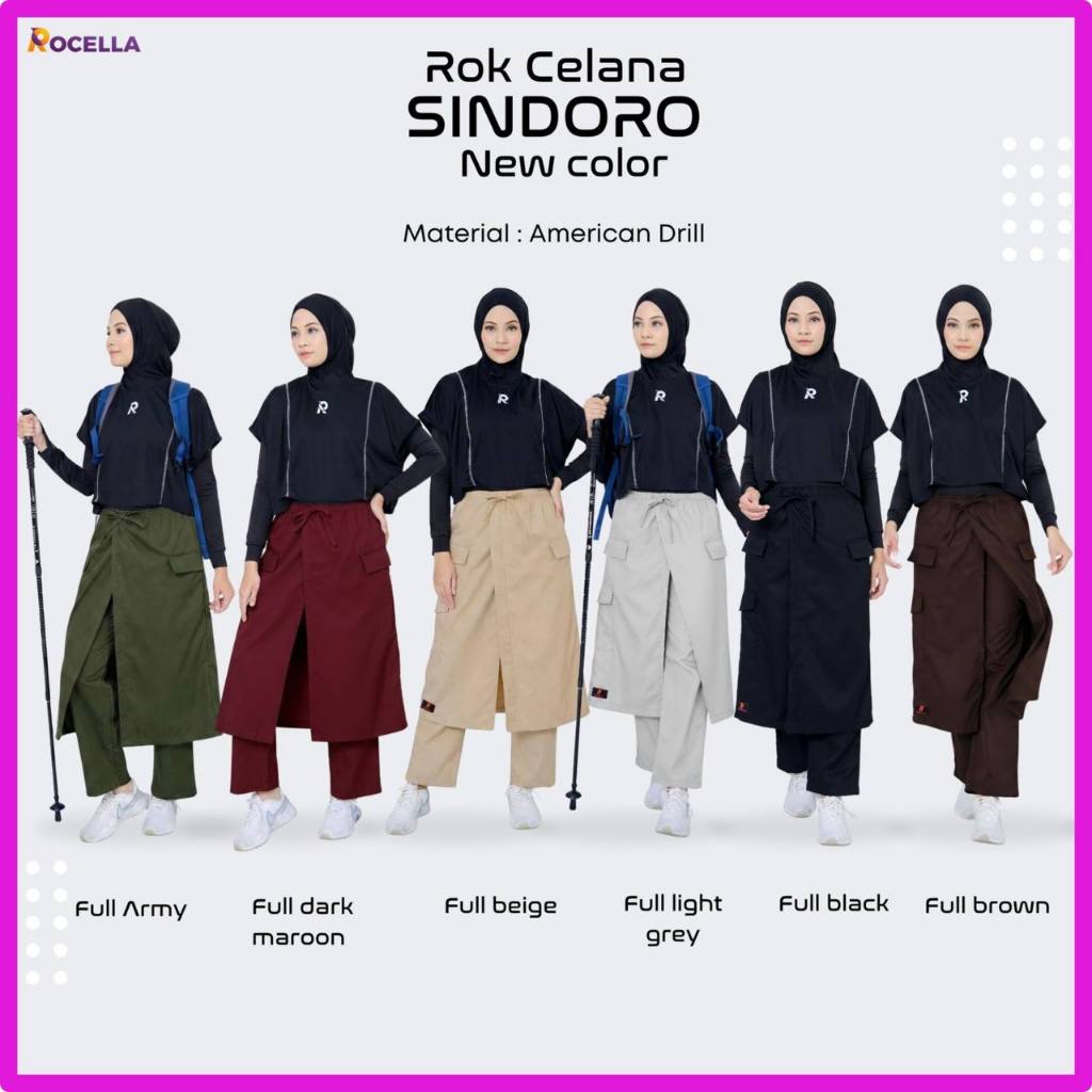 ROCELLA ROK CELANA SINDORO - ROK CELANA AMERICAN DRILL - ROK CELANA OLAHRAGA WANITA - ROK CELANA OUT